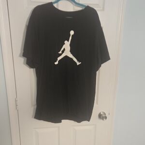 Jordan Black T-Shirt with White Jumpman Logo